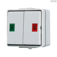 Jung BRG 12-5 PK 42 Abdeckung mit Kipphebel "Kegel" 1-fach 2 Kipphebel