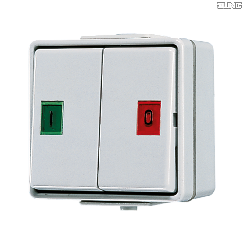 Jung BRG 12-5 PK 42 Abdeckung mit Kipphebel "Kegel" 1-fach 2 Kipphebel