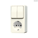 Jung BRG 12-5 PK 42 Abdeckung mit Kipphebel "Kegel" 1-fach 2 Kipphebel