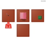 Jung BRG 12-5 PK 42 Abdeckung mit Kipphebel "Kegel" 1-fach 2 Kipphebel