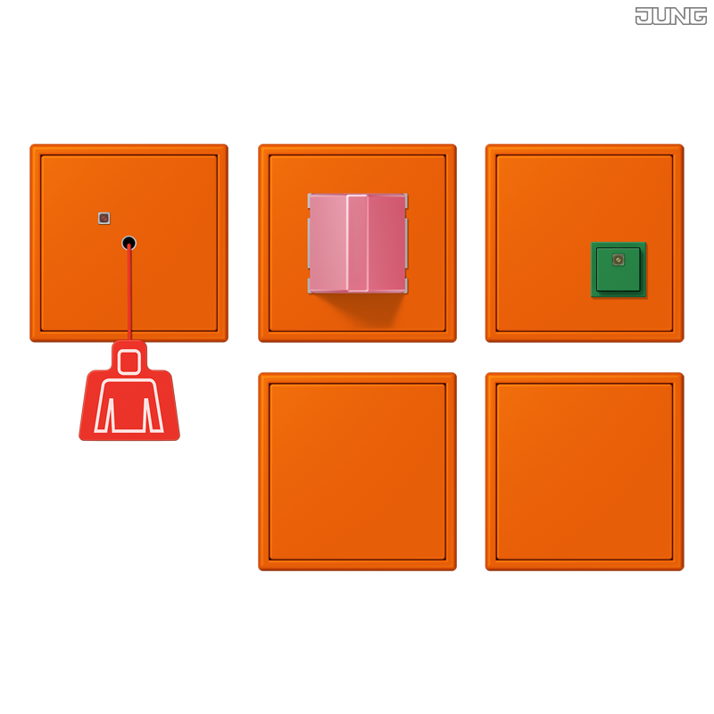 Jung BRG 12-5 PK 42 Abdeckung mit Kipphebel "Kegel" 1-fach 2 Kipphebel