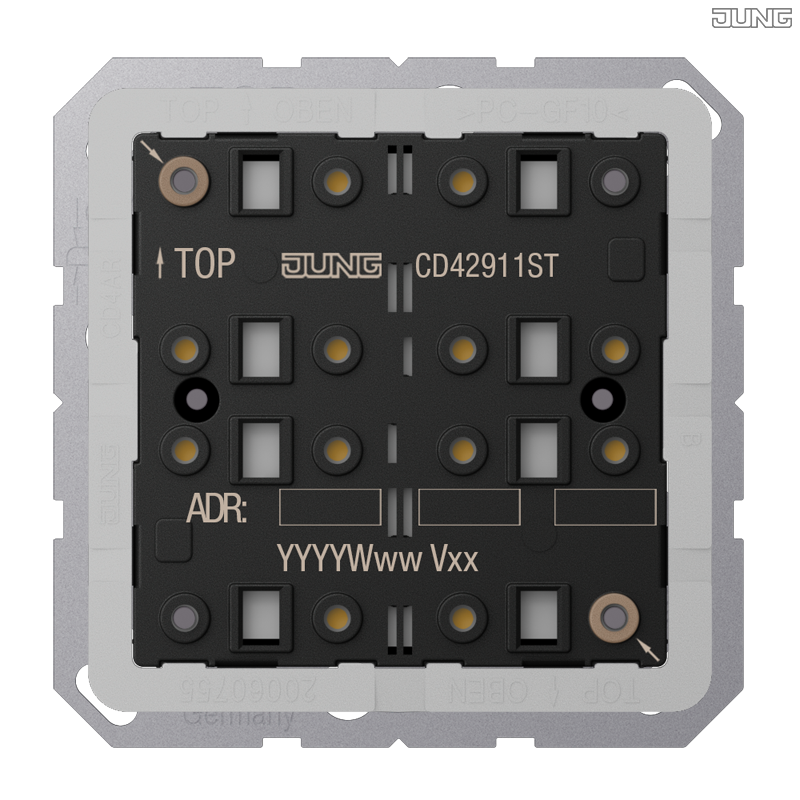 Jung BRG 12-5 PK 42 Abdeckung mit Kipphebel "Kegel" 1-fach 2 Kipphebel