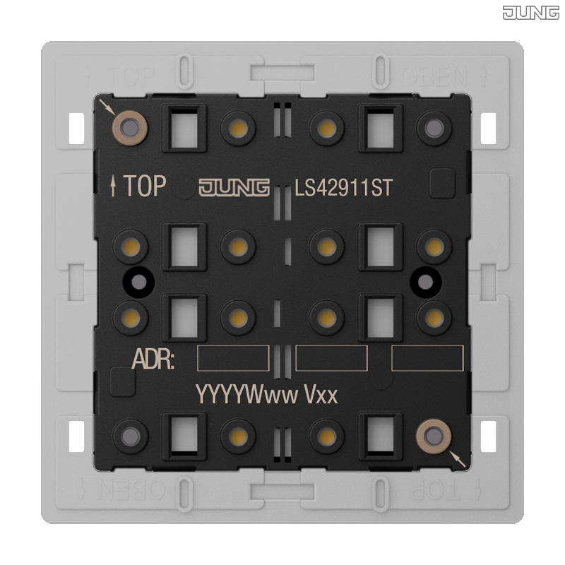 Jung BRG 12-5 PK 42 Abdeckung mit Kipphebel "Kegel" 1-fach 2 Kipphebel