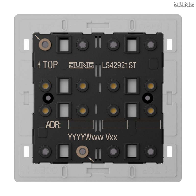 Jung BRG 12-5 PK 42 Abdeckung mit Kipphebel "Kegel" 1-fach 2 Kipphebel