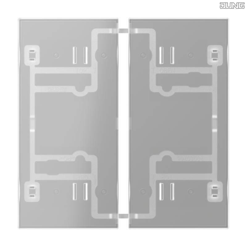 Jung BRG 12-5 PK 42 Abdeckung mit Kipphebel "Kegel" 1-fach 2 Kipphebel