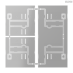 Jung BRG 12-5 PK 42 Abdeckung mit Kipphebel "Kegel" 1-fach 2 Kipphebel