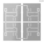 Jung BRG 12-5 PK 42 Abdeckung mit Kipphebel "Kegel" 1-fach 2 Kipphebel