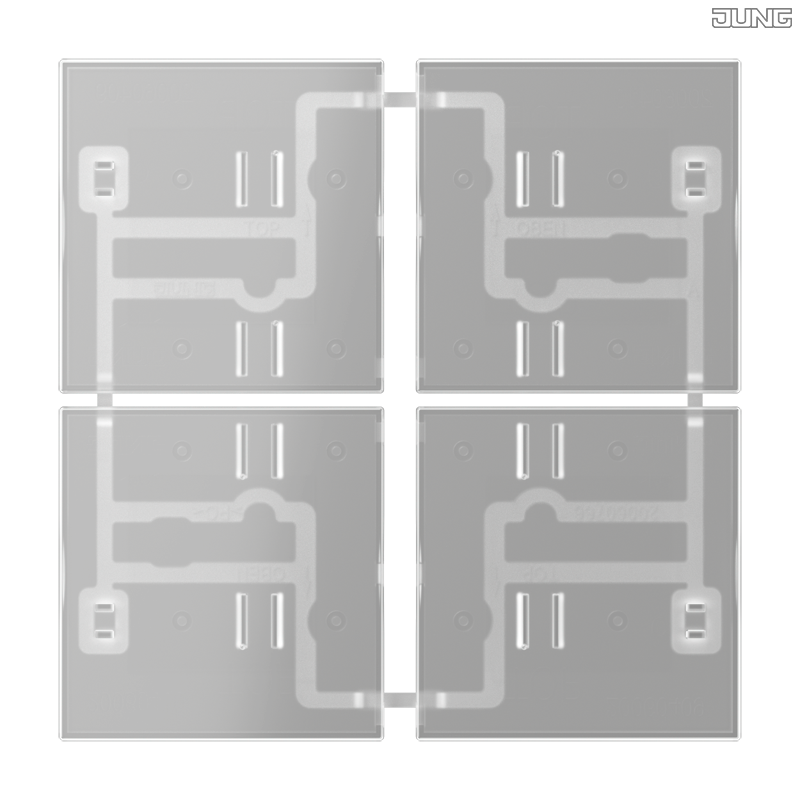Jung BRG 12-5 PK 42 Abdeckung mit Kipphebel "Kegel" 1-fach 2 Kipphebel