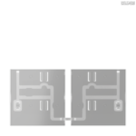 Jung BRG 12-5 PK 42 Abdeckung mit Kipphebel "Kegel" 1-fach 2 Kipphebel