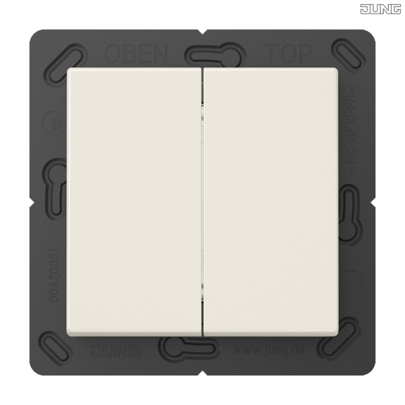 Jung BRG 12-5 PK 42 Abdeckung mit Kipphebel "Kegel" 1-fach 2 Kipphebel