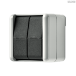 Jung BRG 12-5 PK 42 Abdeckung mit Kipphebel "Kegel" 1-fach 2 Kipphebel