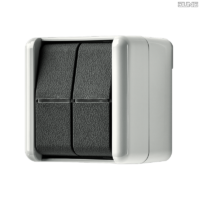 Jung BRG 12-5 PK 42 Abdeckung mit Kipphebel "Kegel" 1-fach 2 Kipphebel