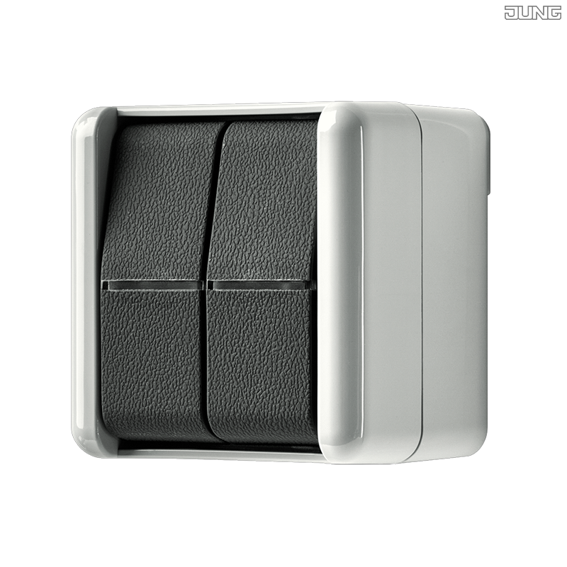 Jung BRG 12-5 PK 42 Abdeckung mit Kipphebel "Kegel" 1-fach 2 Kipphebel