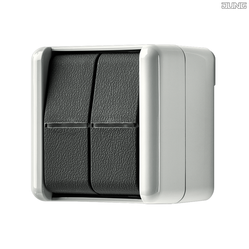Jung BRG 12-5 PK 42 Abdeckung mit Kipphebel "Kegel" 1-fach 2 Kipphebel