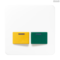Jung BRG 12-5 PK 42 Abdeckung mit Kipphebel "Kegel" 1-fach 2 Kipphebel