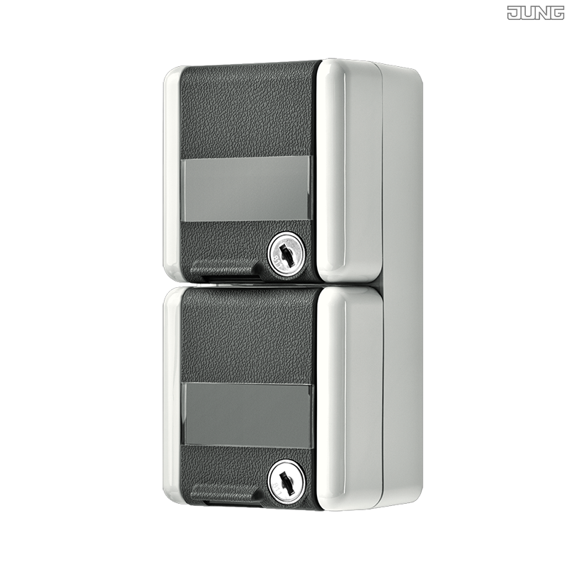 Jung BRG 12-5 PK 42 Abdeckung mit Kipphebel "Kegel" 1-fach 2 Kipphebel
