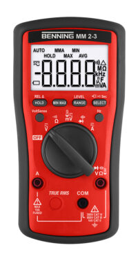 BENNING Multimeter digi 600V/AC 600V/DC BENNING MM 2-3 10A/AC 10A/DC 60MOhm