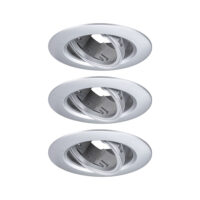 PAULMANN LED-Einbaustrahler 3x10W 3LEDs 921.10 chr GU10 chr matt Kunststoff IP23