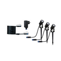 PAULMANN LED-Wegeleuchte 13W IP65 3000K Plug&Shine 943.73 150lm schwarz Aluminium Kst_tr
