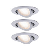PAULMANN LED-Einbaustrahler 3x6W 3LEDs 929.86 chr 3000K weiß 1650lm chr RF:hglz