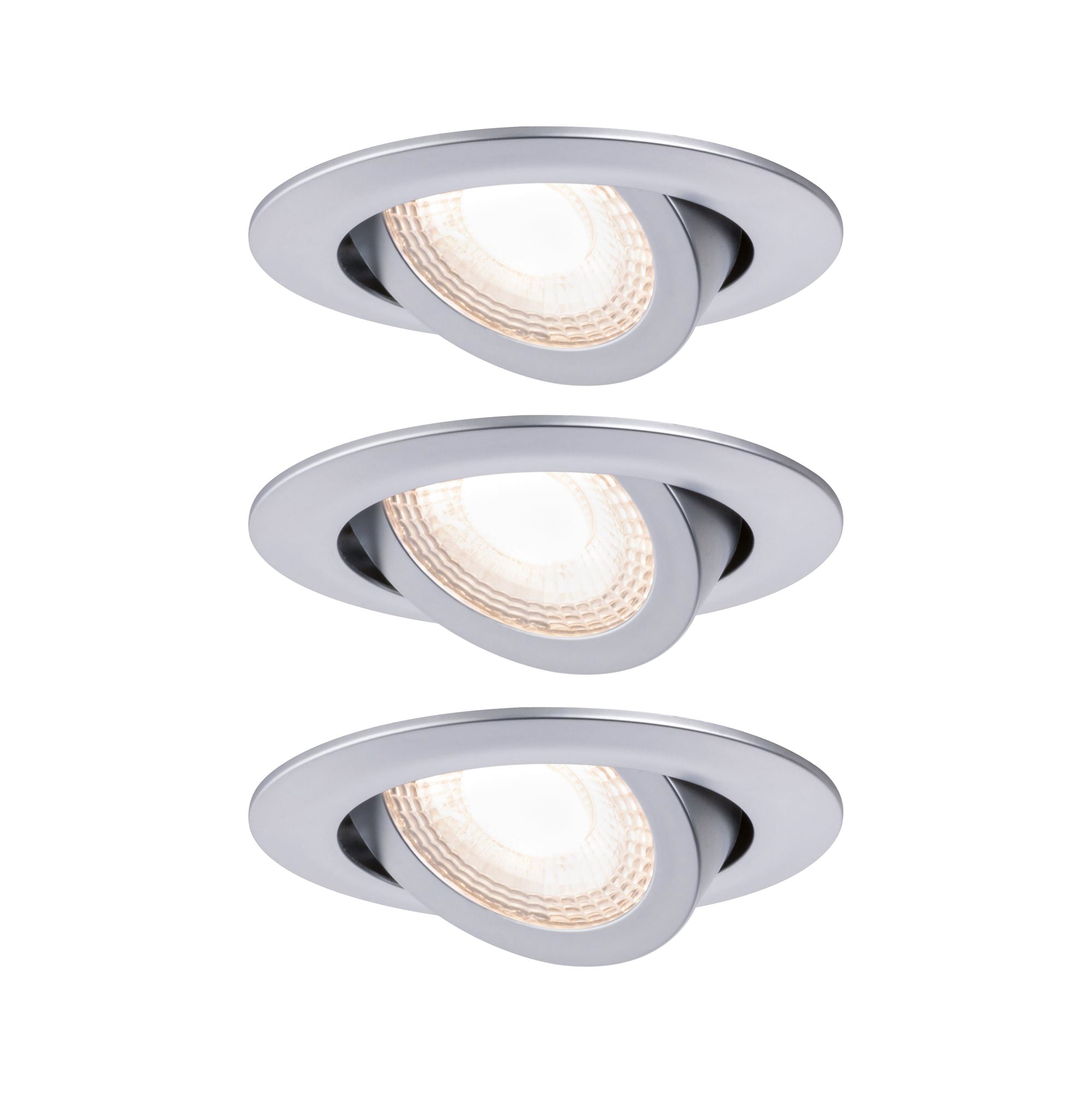 Paulmann PAULMANN LED-Einbaustrahler 3x6W 3LEDs 929.86 chr 3000K weiß 1650lm chr RF:hglz