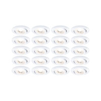 PAULMANN LED-Einbaustrahler 4,8W 20LEDs 999.97 weiß 3000K weiß 450lm weiß matt RF:hglz