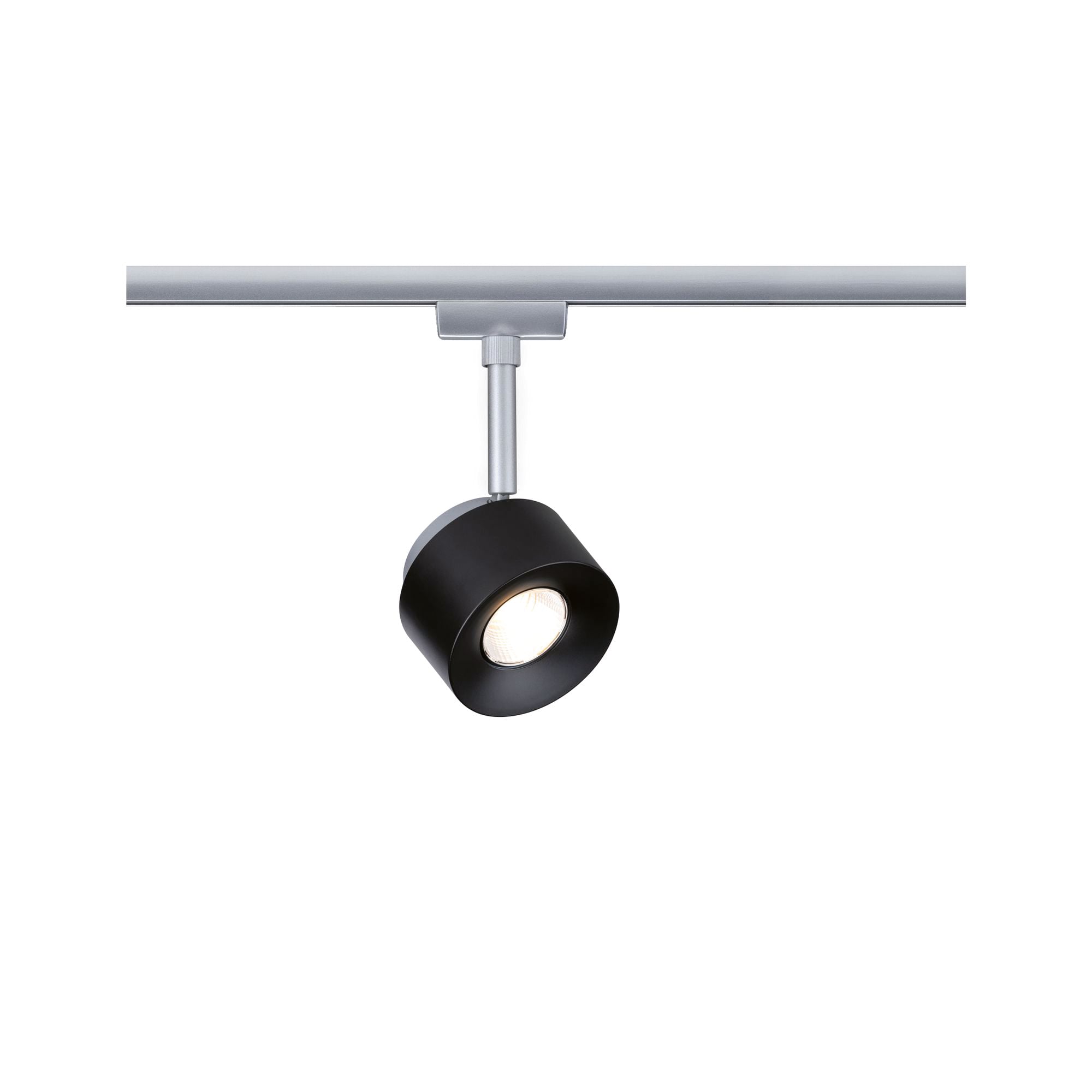 Paulmann PAULMANN LED-Schienenstrahler 7,4W 1LED Pane 953.74 schwarz 2700K weiß 400lm schwarz matt Aluminium