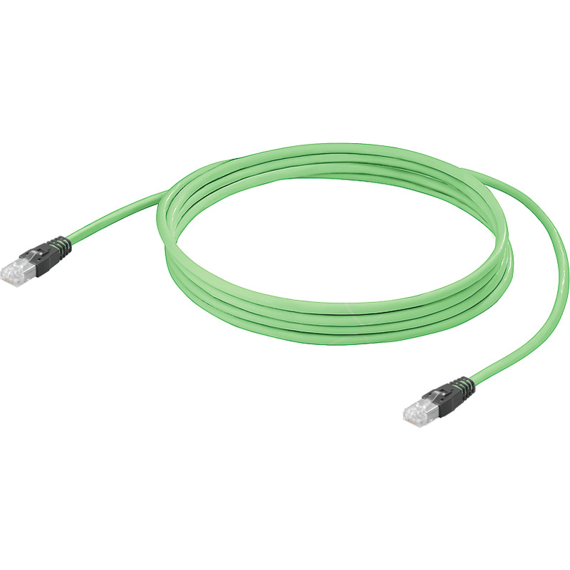 Weidmüller WEIDMÜLLER Patchkabel Cat5 1m gn SF/UTP IE-C5DS4VG0010A60A60-E RJ45 AWG22 1:1