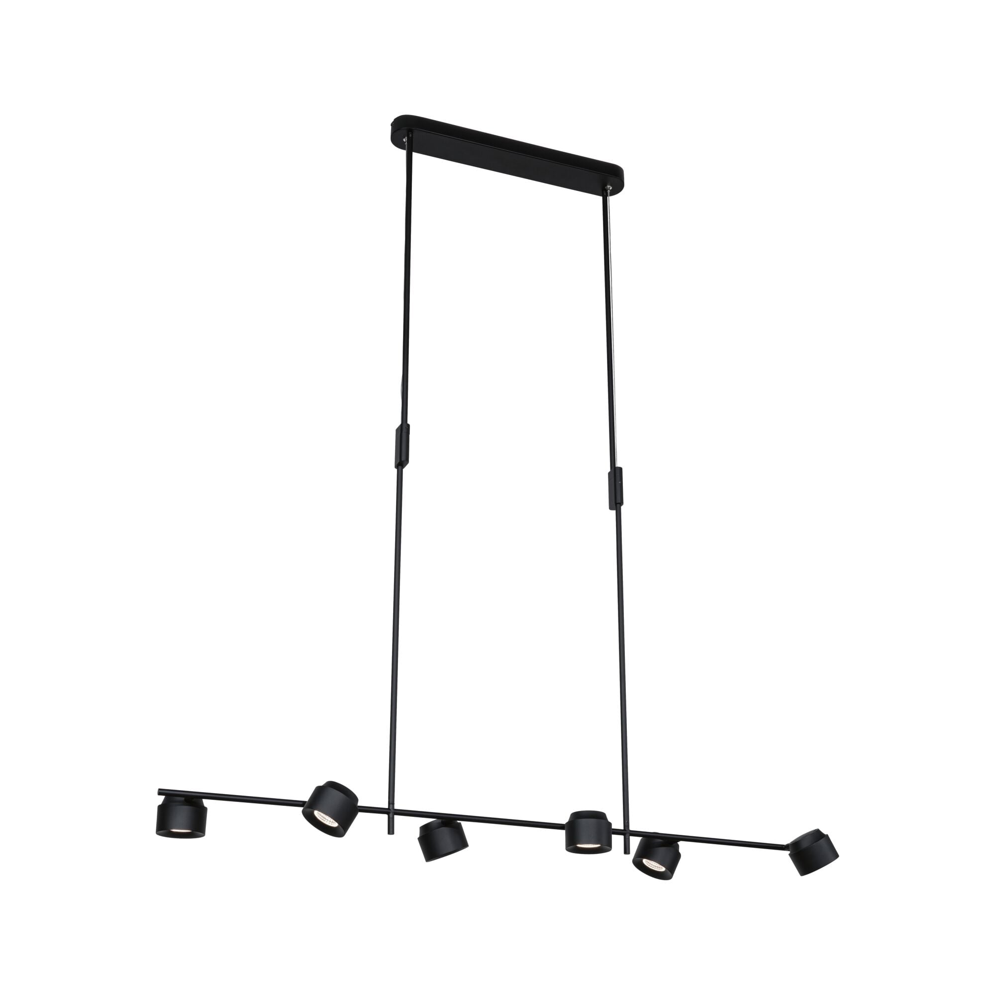Paulmann PAULMANN LED-Pendelleuchte 6LEDs 2700K Puric Pane 797.74 400lm Konverter schwarz sym