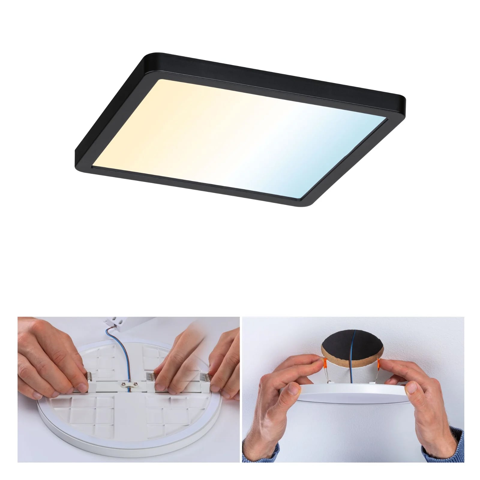 Paulmann PAULMANN LED-Deckeneinbauleuchte 15W schwarz VariFit 799.66 3000-6500K 1200lm