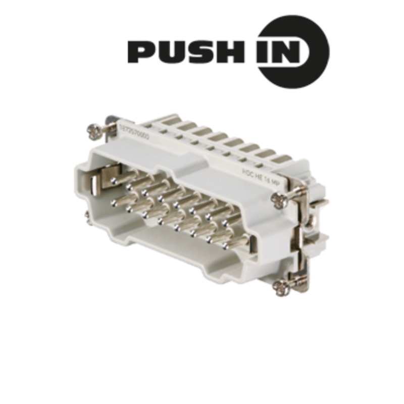 Weidmüller WEIDMÜLLER Kontakteinsatz Stift 16p 24A HDC HE 16 MP Steckklemm 500V 0,5-4qmm