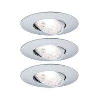PAULMANN LED-Einbaustrahler 3x6W 3LEDs 933.89 chr 3000K weiß 450lm chr matt Kunststoff