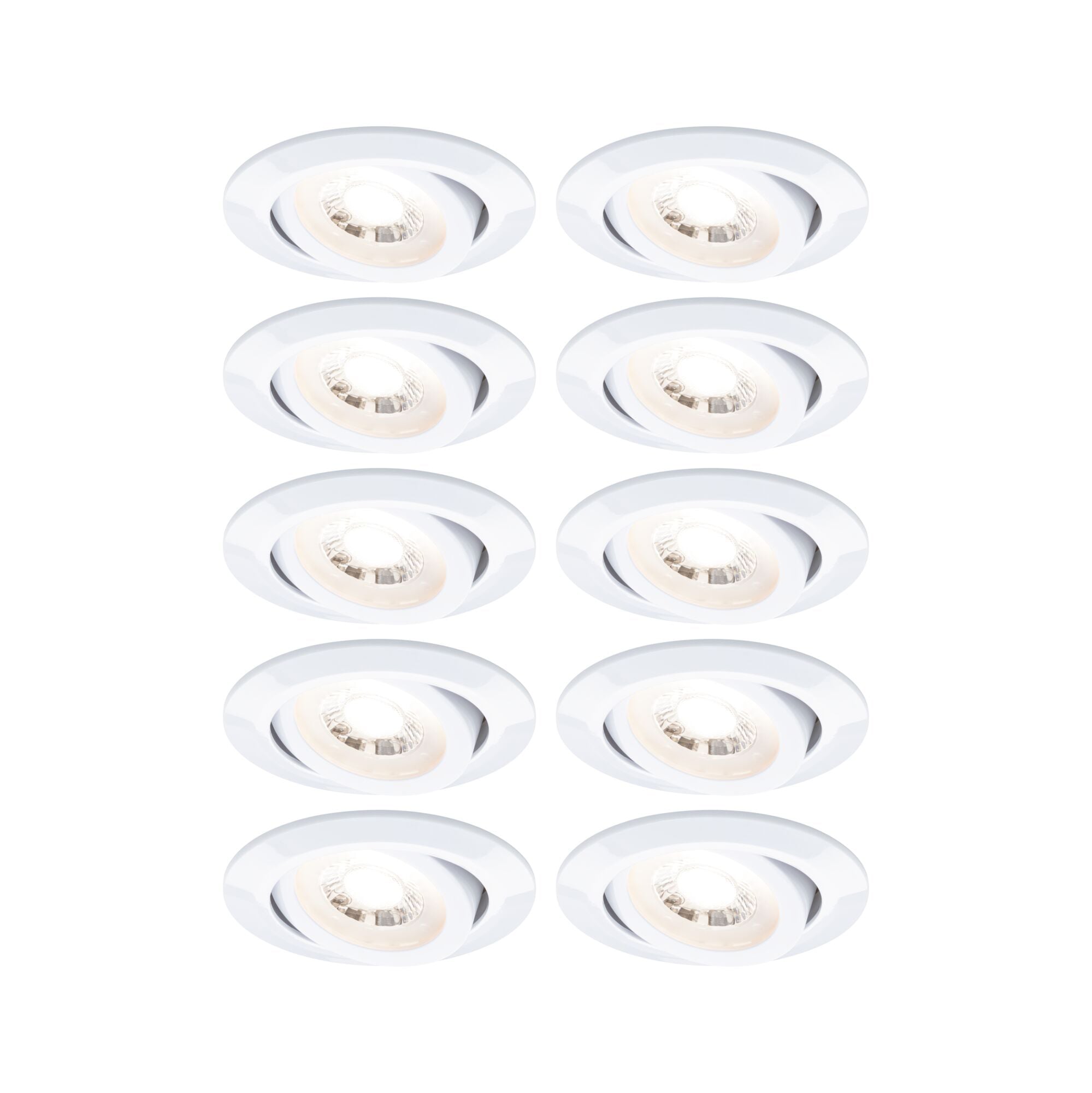 Paulmann PAULMANN LED-Einbaustrahler 4,8W 10LEDs 999.95 weiß 3000K weiß 450lm weiß matt RF:hglz