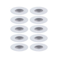 PAULMANN LED-Einbaustrahler 10W 10LEDs 921.18 weiß GU10 weiß matt Kunststoff IP23