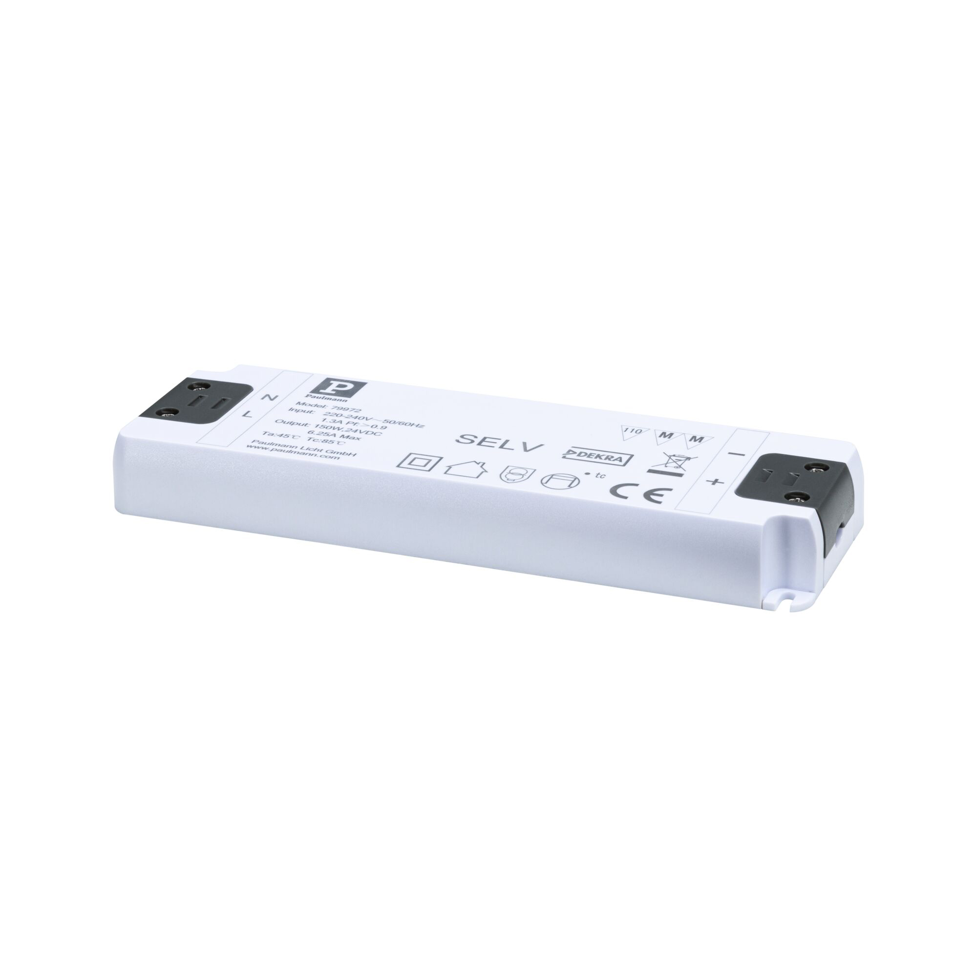 Paulmann PAULMANN LED-Trafo 150W 24V IP20 Kunststoff-Gehäuse 799.72 stat 179x58x20mm