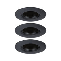PAULMANN LED-Einbaustrahler 3x10W 3LEDs 921.14 schwarz GU10 schwarz matt Kunststoff IP23