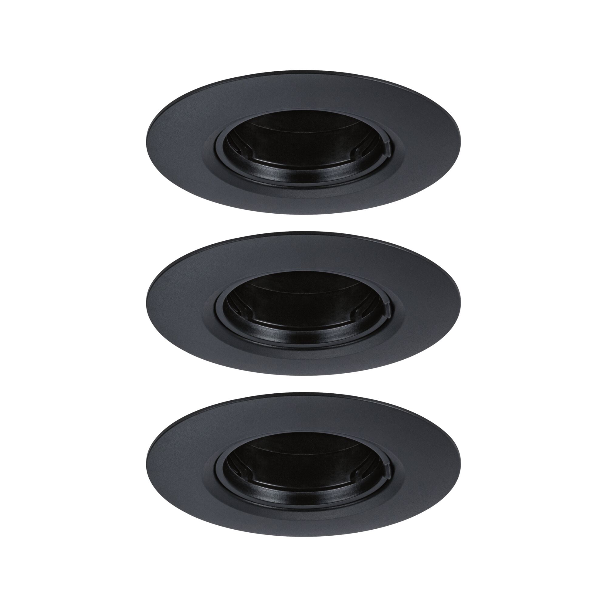 Paulmann PAULMANN LED-Einbaustrahler 3x10W 3LEDs 921.14 schwarz GU10 schwarz matt Kunststoff IP23