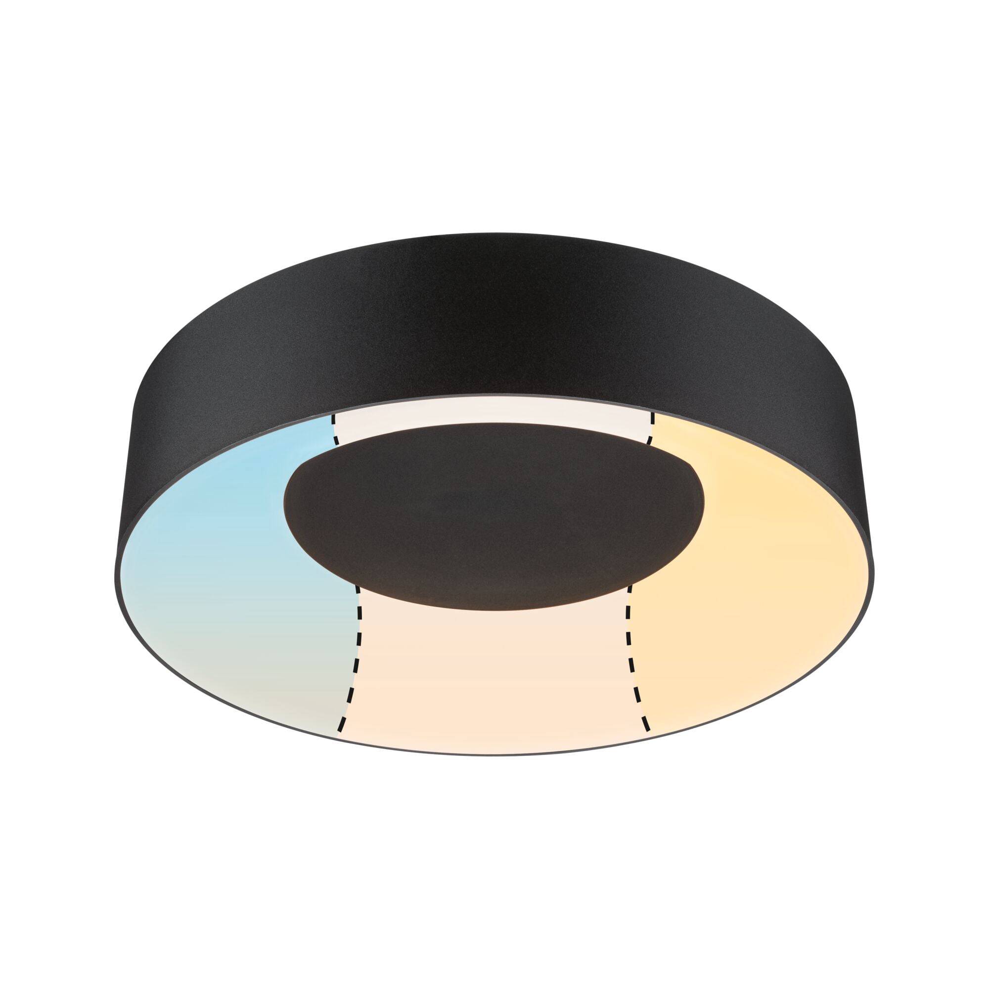 Paulmann PAULMANN LED-Deckenanbauleuchte 18W schwarz Casca 710.96 3000-6500K 1500lm