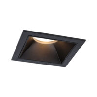 PAULMANN LED-Einbaustrahler 6W 1LED schwarz 931.27 2700K weiß 470lm schwarz matt RF:matt Aluminium