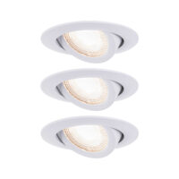 PAULMANN LED-Einbaustrahler 3x6W 3LEDs 929.85 weiß 3000K weiß 1650lm weiß RF:hglz
