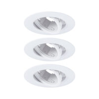 PAULMANN LED-Einbaustrahler 3x10W 3LEDs 921.09 weiß GU10 weiß matt Kunststoff IP23