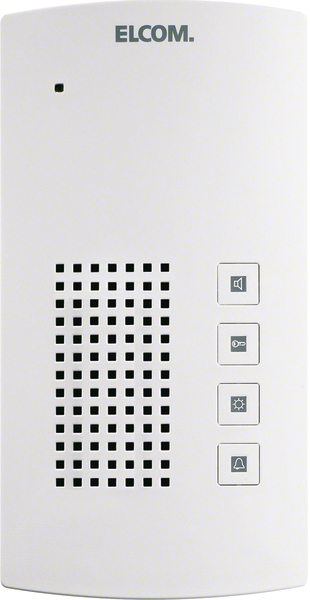 ELCOM Audio-Innenstation Bus Aufputz weiß 1712000 100x192x35mm Rufunterscheid