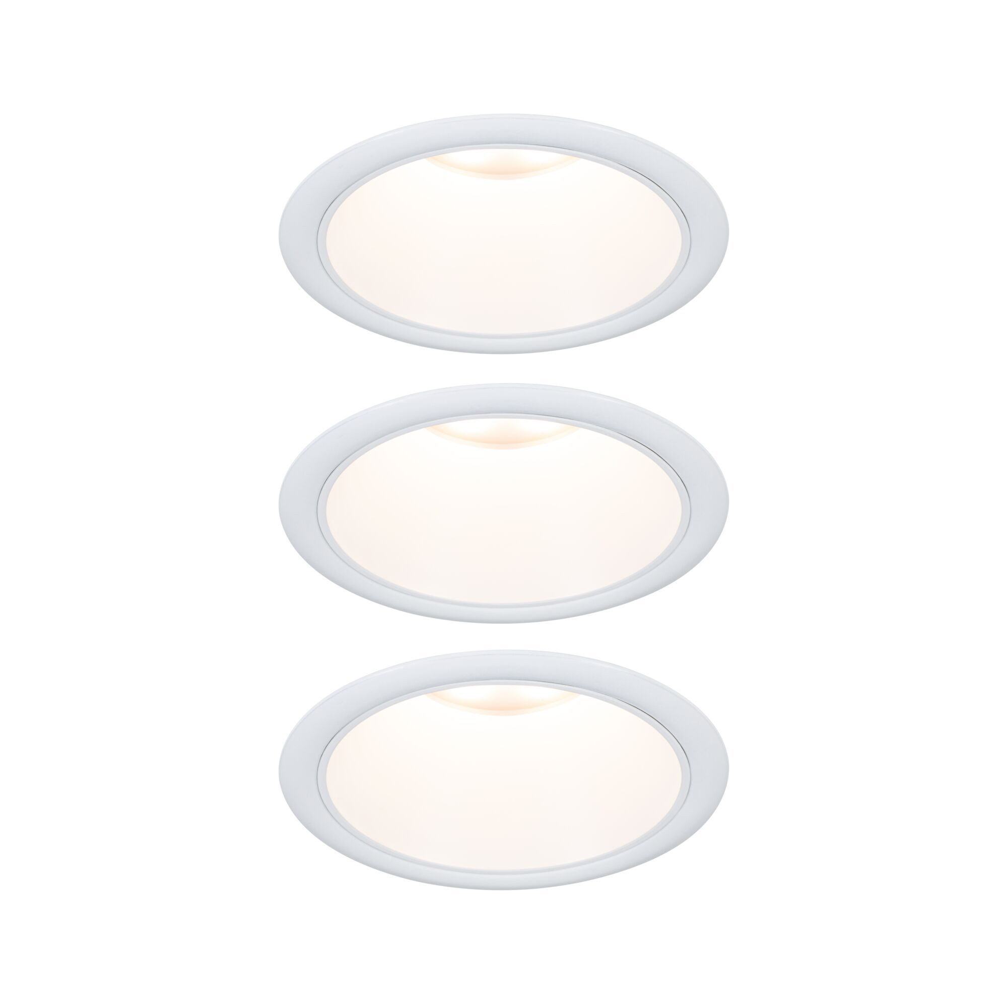 Paulmann PAULMANN LED-Einbaustrahler 6W 3LEDs weiß 948.70 2700K weiß 470lm weiß matt RF:matt Aluminium