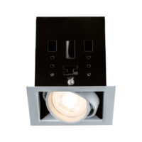 PAULMANN LED-Einbaustrahler 7W dimmbar 1LED Cardano 929.05 ti 2700K weiß 460lm ti matt
