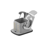 WEIDMÜLLER Anbaugehäuse Längsbügel alu HDC 04A ALU IP66 60,5x47,3x36,5mm oben