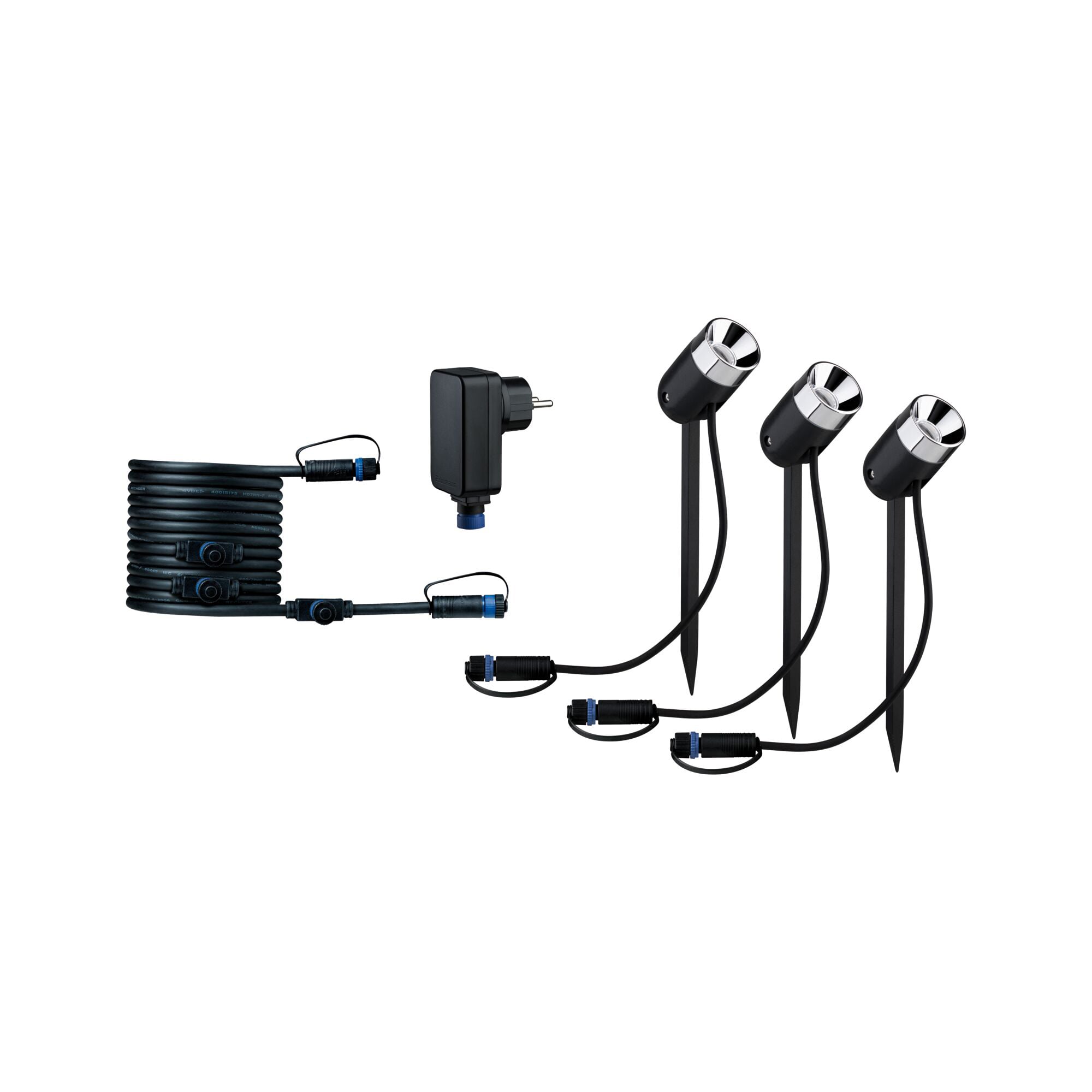 Paulmann PAULMANN LED-Wegeleuchte 6,6W IP65 3000K Plug&amp;Shine 942.42 240lm anthrazit Kunststoff Kst_tr