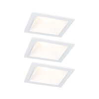 PAULMANN LED-Einbaustrahler 18W 3LEDs weiß 931.26 2700K weiß 470lm weiß matt RF:matt Aluminium