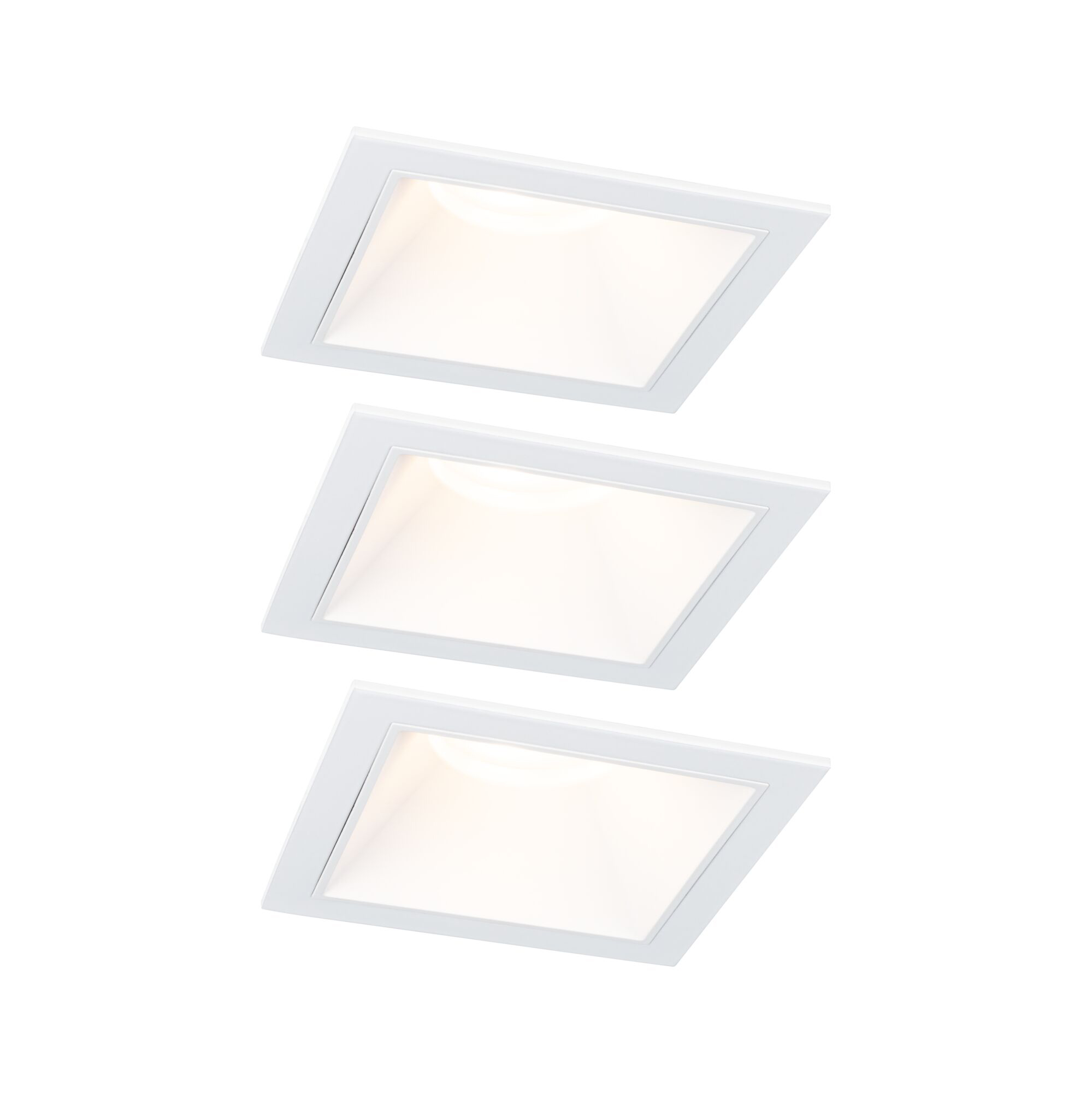 Paulmann PAULMANN LED-Einbaustrahler 18W 3LEDs weiß 931.26 2700K weiß 470lm weiß matt RF:matt Aluminium