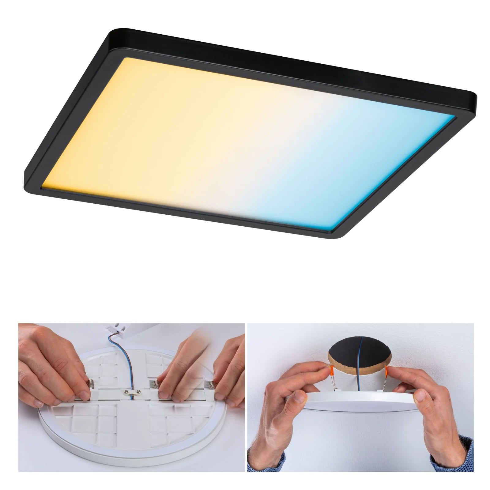 Paulmann PAULMANN LED-Deckeneinbauleuchte 18W schwarz VariFit 799.67 3000-6500K 1400lm