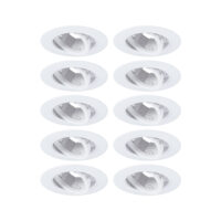 PAULMANN LED-Einbaustrahler 10W 10LEDs 921.15 weiß GU10 weiß matt Kunststoff IP23